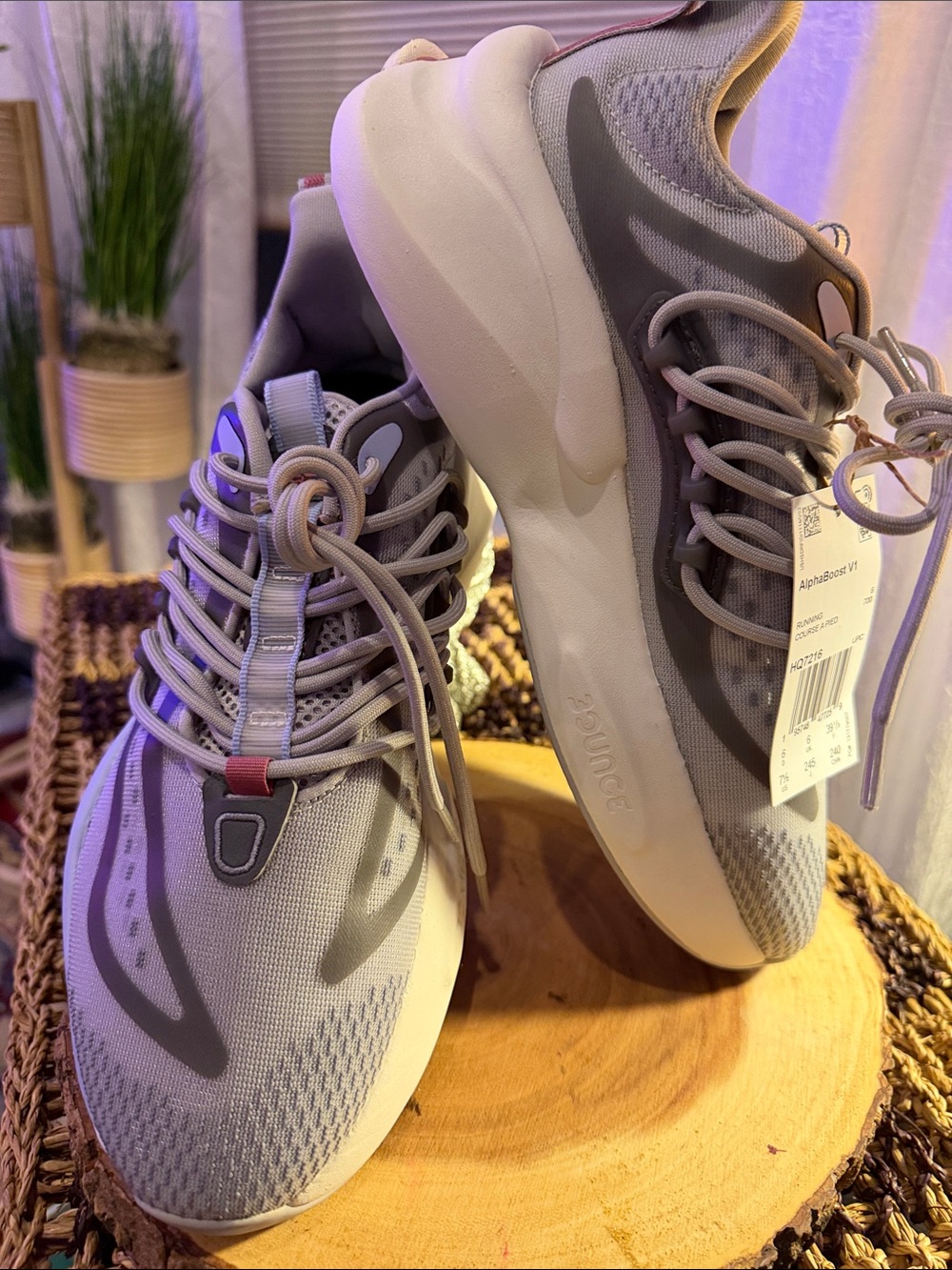 adidas AlphaBOUNCE V1 Men's Sneakers in Light Gray and Cream